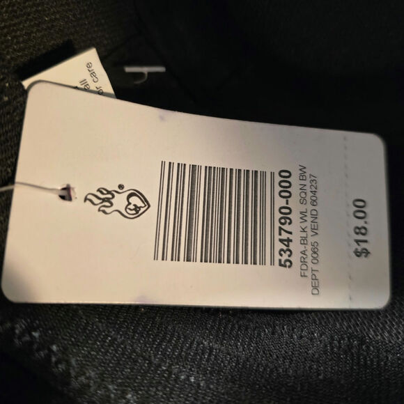 Torrid Ladies Black Fedora with Black Sequined Bow One Size Fits All NWT - Picture 8 of 8